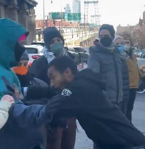 NY driver Confronts Protesters
